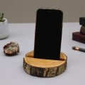 (image for) Small Log Phone Holder (full slice) - Natural