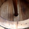 (image for) Beer Barrel Stool & Parasol Stand Natural Wood 38 x 32 cm