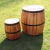 (image for) Beer Barrel Table Natural Wood 60 x 48.5 cm
