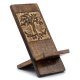 (image for) Wooden Carved Phone Stand - Tree of Life
