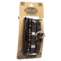 (image for) Mens Bracelet Sets - Metal & Leather (asst)