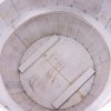 (image for) Beer Barrel Table Whitewash Wood 60 x 48.5 cm