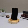 (image for) Lrg Gamal Wood Phone Holder - Whitewash