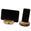 (image for) Lrg Gamal Wood Phone Holder - Whitewash