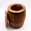 (image for) Beer Barrel Stool & Parasol Stand Natural Wood 38 x 32 cm