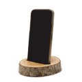 (image for) Small Log Phone Holder (slot) - Natural