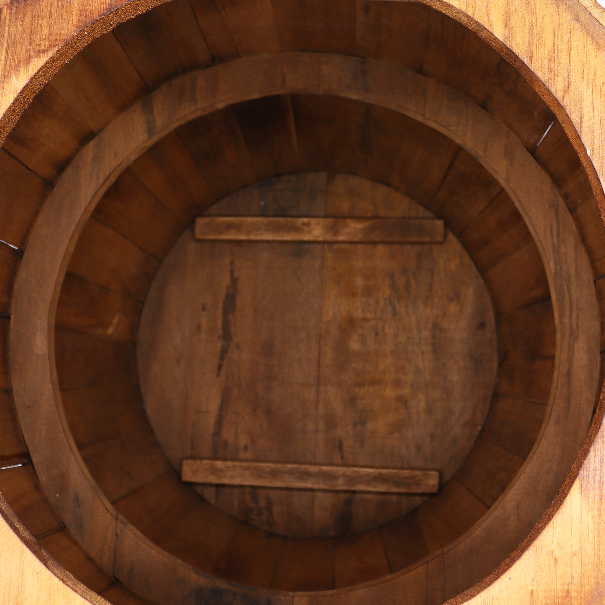 Beer Barrel Table Natural Wood 60 x 48.5 cm